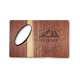 Customizable Wooden Credit Card Bottle Opener