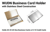 Handmade Wooden Business Card Holder, Home and Office - WUDN