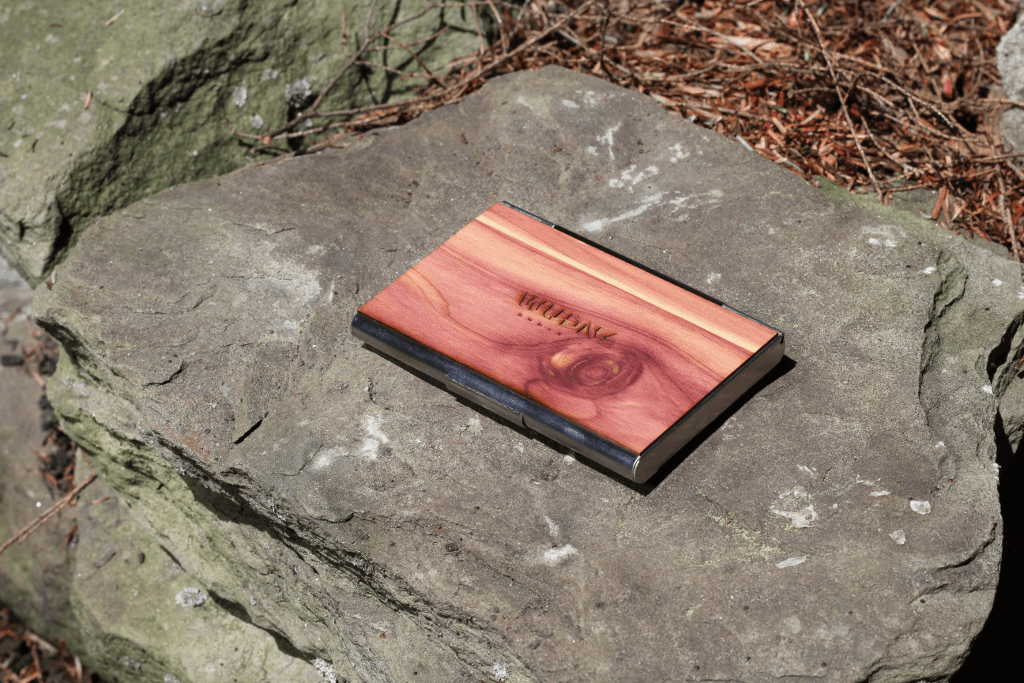 Customizable Wooden Business Card Holder, Home and Office - WUDN