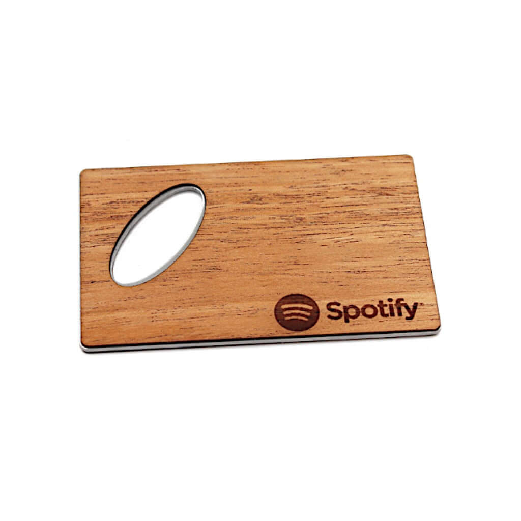 Customizable Wooden Credit Card Bottle Opener