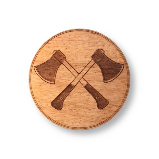 Wooden Coasters 4 (Tree Stump in Mahogany) 4-Pack