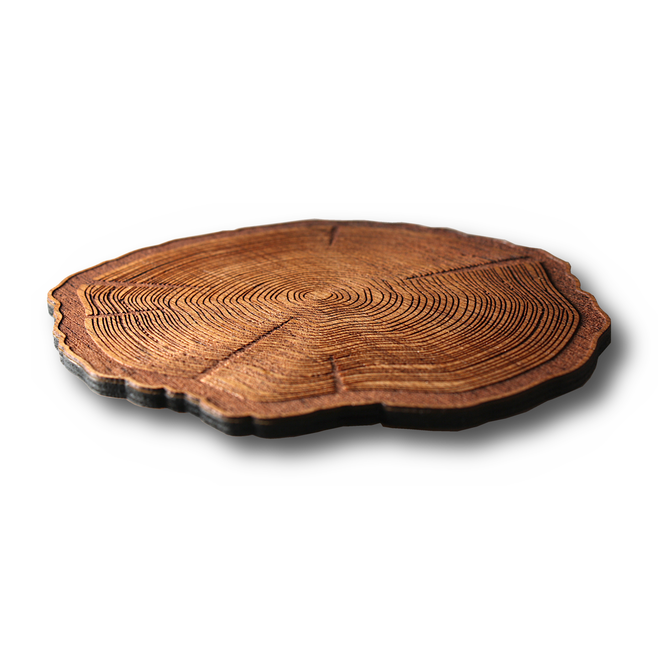 Wooden Coasters, Set of 4 — Rooted in Design HTX