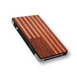 Slim-Dual Wooden Power Bank (American Flag)