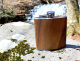 High Quality 6 oz. Wooden Hip Flask - Hand Crafted from Local Wood, Bar - WUDN