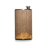 4 oz. Wooden Cigar Flask - Sawtooth Mountains