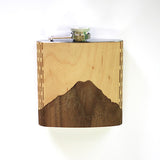 Wooden Hip Flask - Cascade Range (Mt. Rainier)