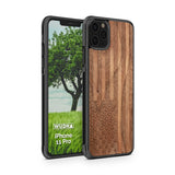 Slim Wooden iPhone Case (American Flag in Black Walnut)