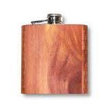 High Quality 6 oz. Wooden Hip Flask - Hand Crafted from Local Wood
