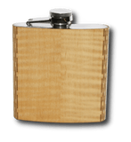 Customizable 6 oz. Wooden Hip Flask