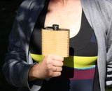 High Quality 6 oz. Wooden Hip Flask - Hand Crafted from Local Wood, Bar - WUDN