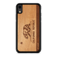 Slim Wooden iPhone Case | California Republic in Mahogany