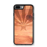 Slim Wooden iPhone Case (Arizona State Flag in Aromatic Cedar)