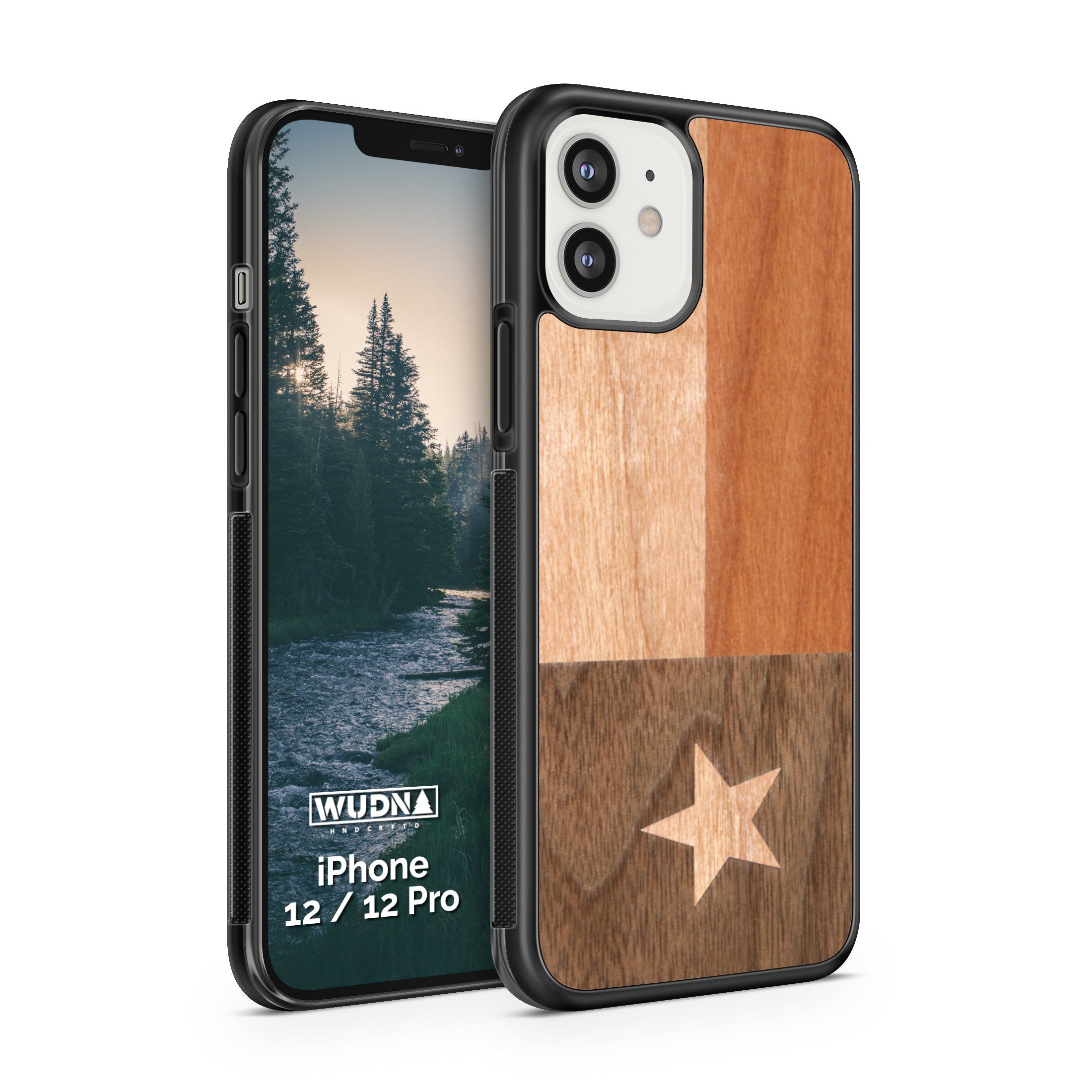 Slim Wooden iPhone Case (Texas State Flag)