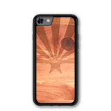 Slim Wooden iPhone Case (Arizona State Flag in Aromatic Cedar)