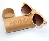 Recycled Skatedeck Kickflip Natural Sunglasses by WUDN, Sunglasses - WUDN