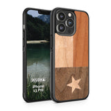 Slim Wooden iPhone Case (Texas State Flag)