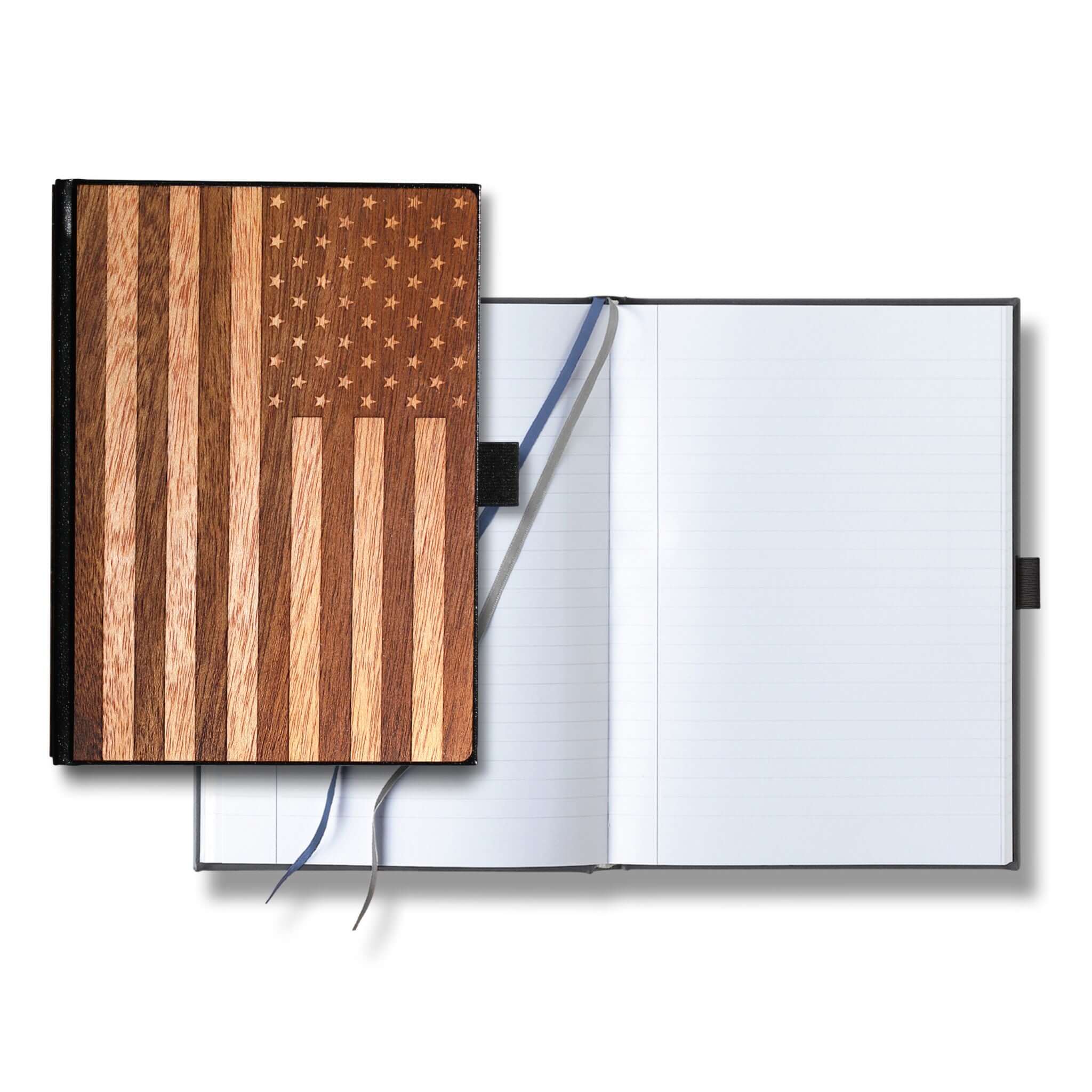 American Flag Wood Journal / Planner / Notebook