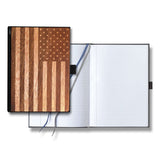 American Flag Wood Journal / Planner / Notebook