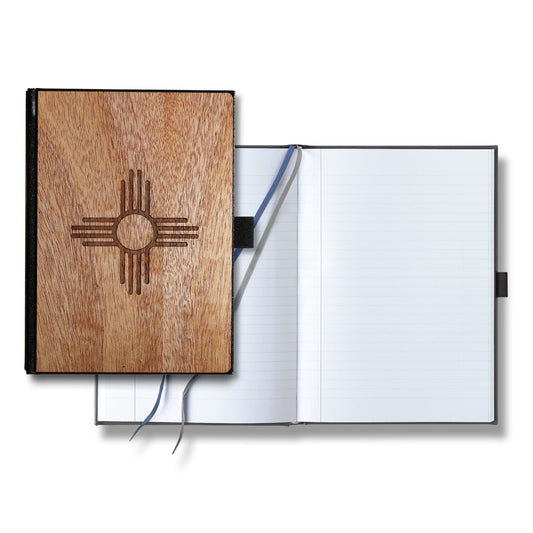 Handcrafted Wooden Journal / Planner (New Mexico State Flag)