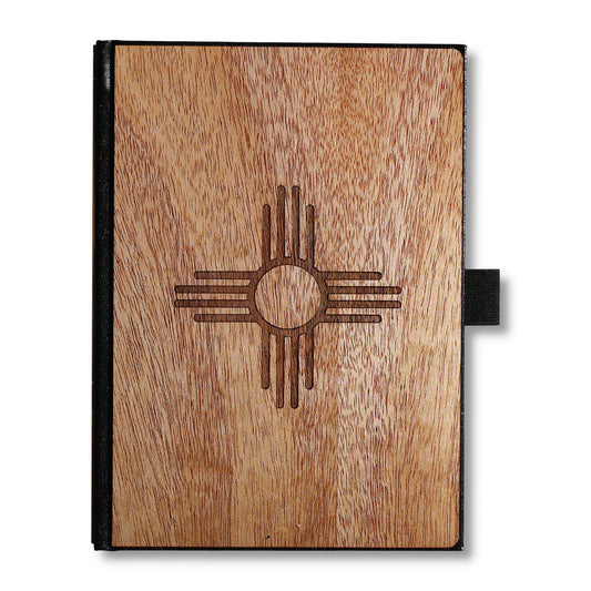 Handcrafted Wooden Journal / Planner (New Mexico State Flag)