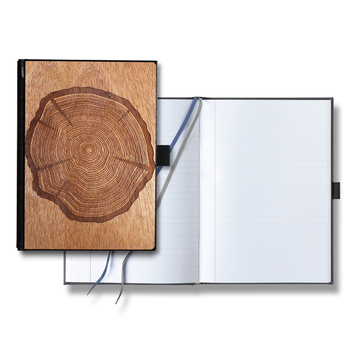 Wooden Journal / Notebook - Laser-Engraved Tree Stump