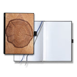 Handcrafted Wooden Journal / Planner (Laser-Engraved Tree Stump)