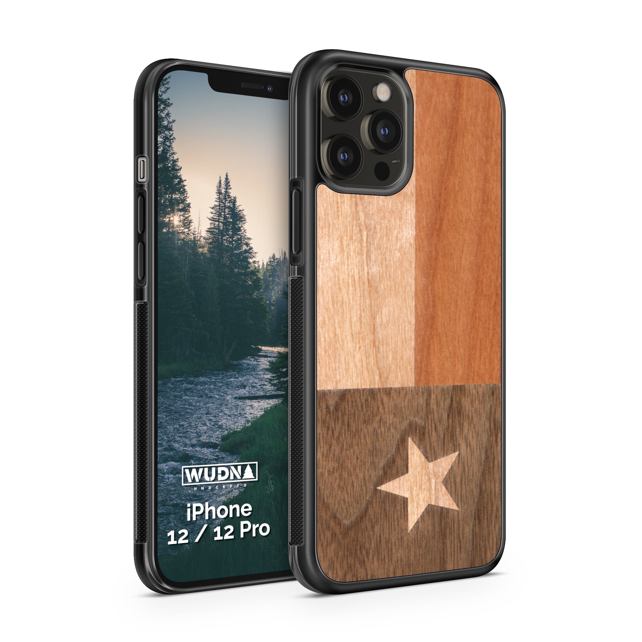 Slim Wooden iPhone Case (Texas State Flag)