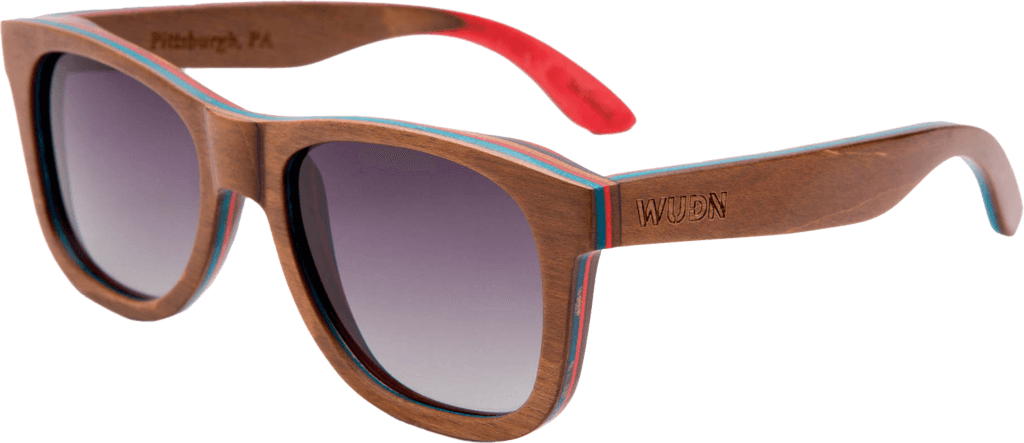 Recycled Skatedeck Jetty Ledge Sunglasses by WUDN, Sunglasses - WUDN
