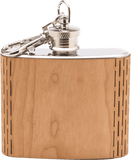 Customizable 2 oz. Wood Keychain Flask, Bar - WUDN