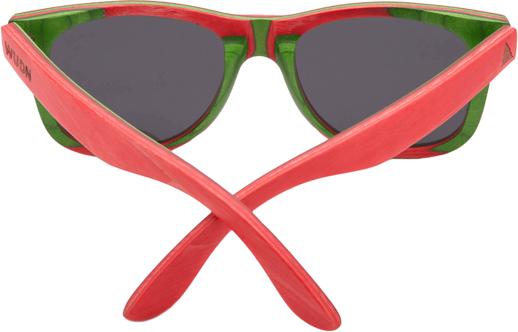 Recycled Skatedeck Bluntslide Red Sunglasses by WUDN, Sunglasses - WUDN