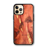 Slim Wooden iPhone Case (Hawaiian Islands in Aromatic Cedar)
