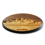 Wooden Qi Wireless Fast Charger - Sawtooth Mountains Edition