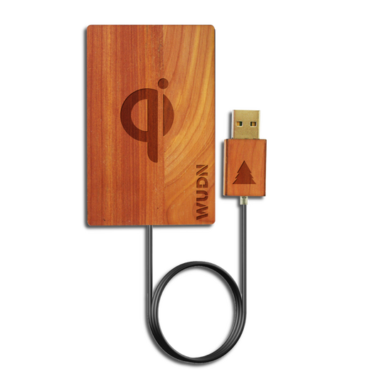 Wooden Credit Card Qi Wireless Fast Charger