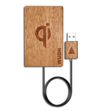 Wooden Credit Card Qi Wireless Fast Charger