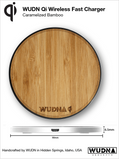 Customizable Wooden Qi Wireless Fast Charger, Power Banks - WUDN