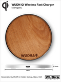 Customizable Wooden Qi Wireless Fast Charger, Power Banks - WUDN