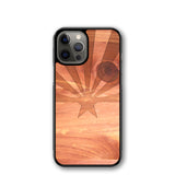 Slim Wooden iPhone Case (Arizona State Flag in Aromatic Cedar)