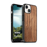 Slim Wooden iPhone Case (American Flag in Black Walnut)
