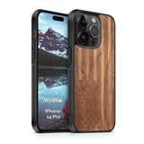 Slim Wooden iPhone Case (American Flag in Black Walnut)
