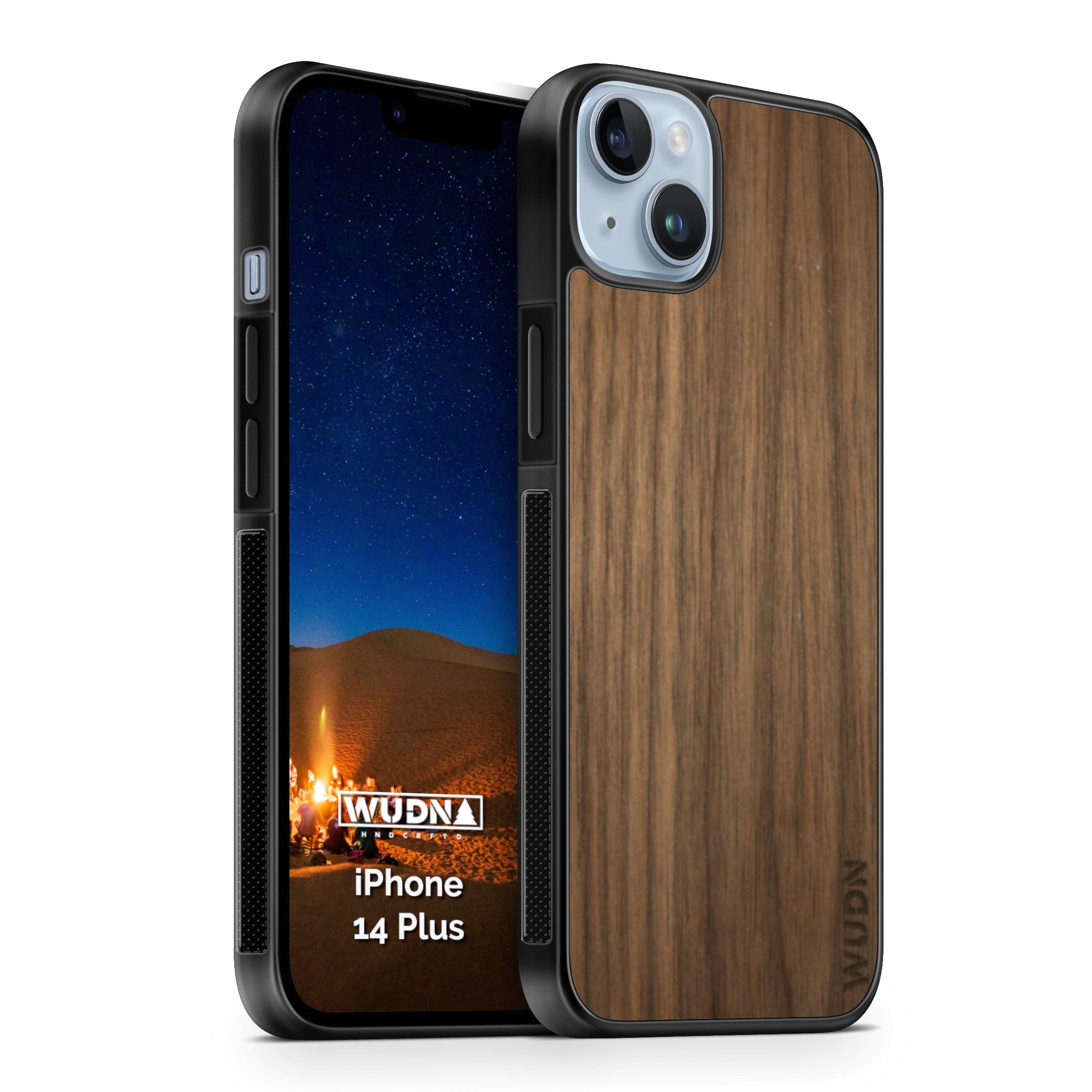 Wooden Phone Case in American Black Walnut for iPhone Galaxy Models