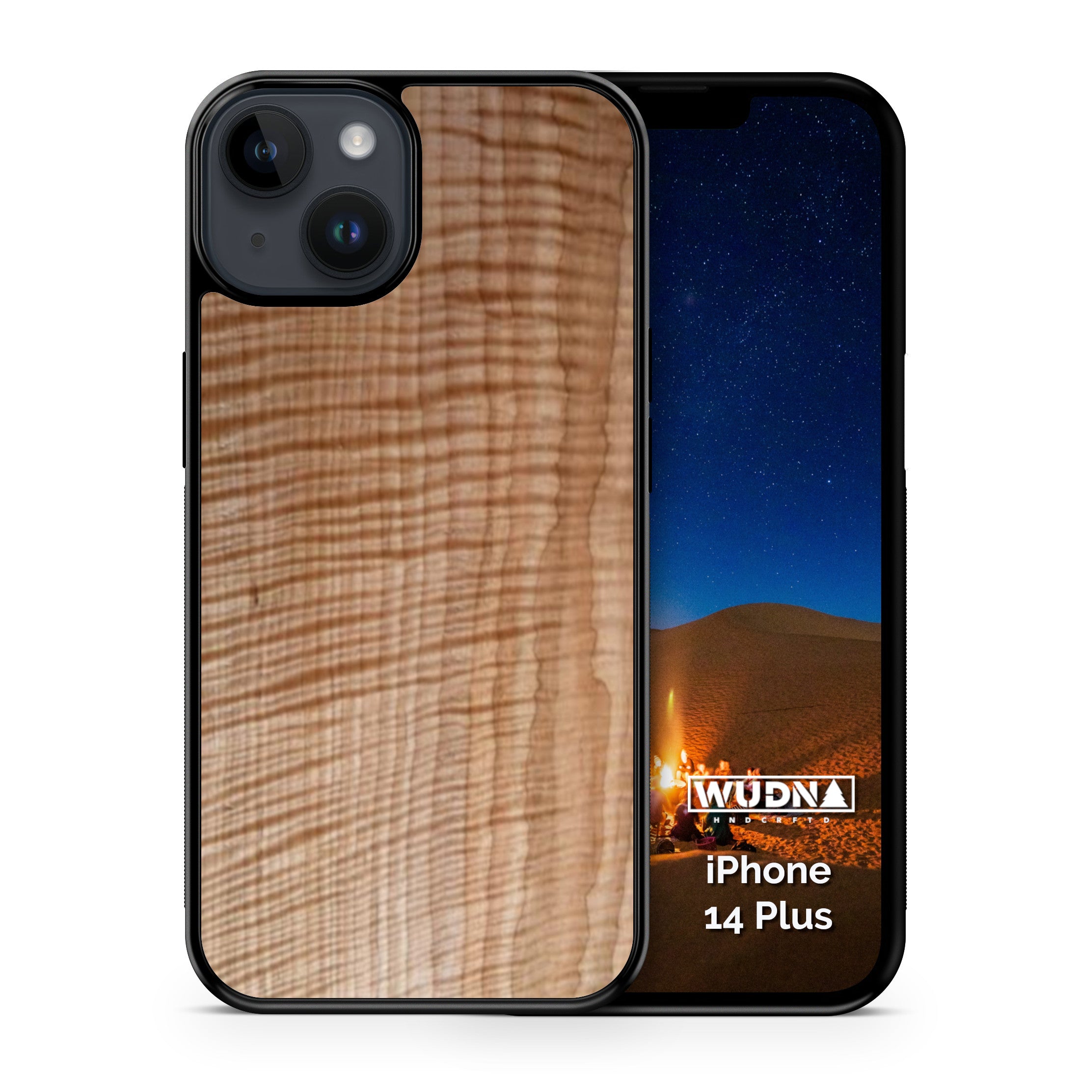 Custom Wood iPhone 14 Plus Case 6.7