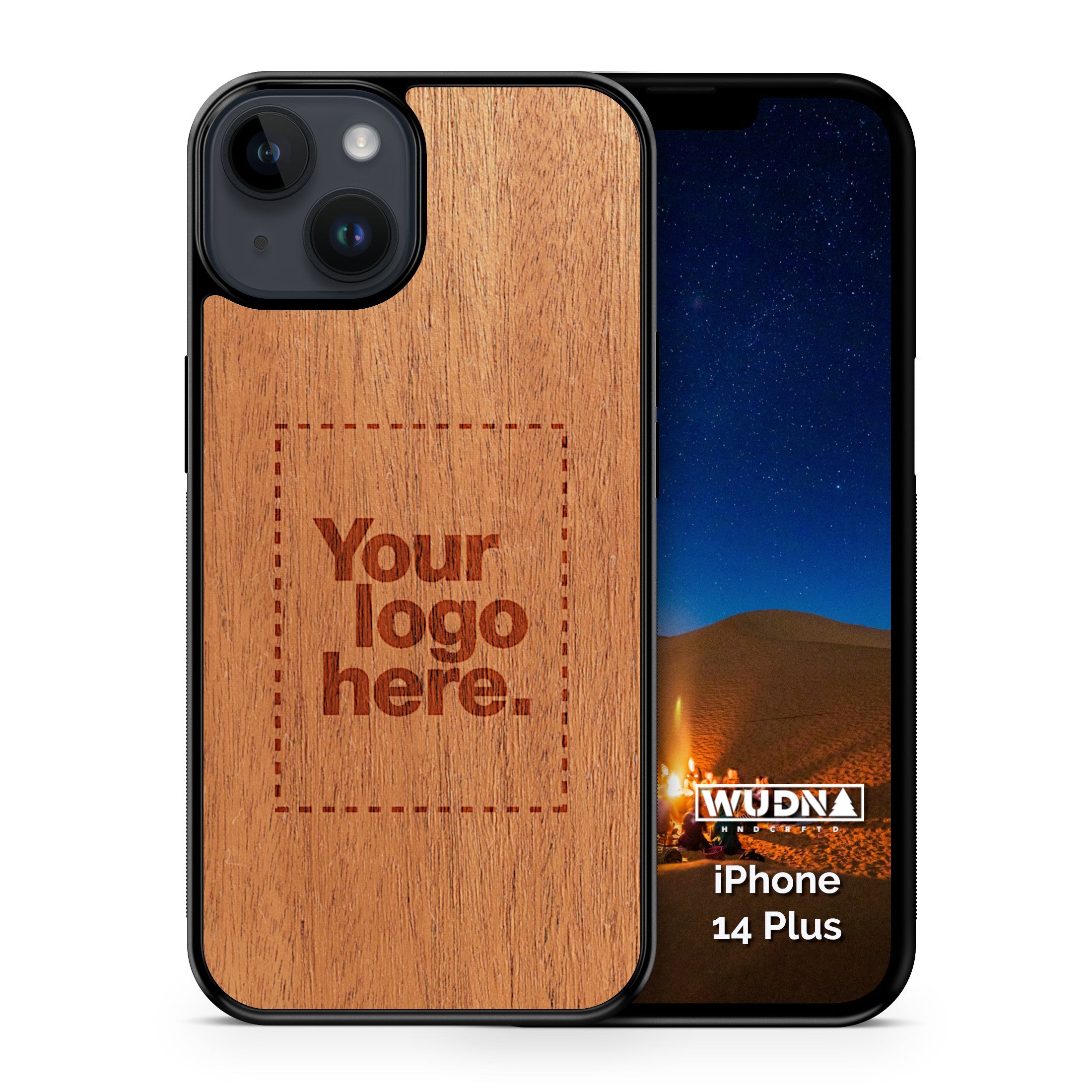 Custom Wood iPhone 14 Plus Case 6.7