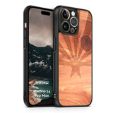 Slim Wooden iPhone Case (Arizona State Flag in Aromatic Cedar)