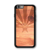 Slim Wooden iPhone Case (Arizona State Flag in Aromatic Cedar)