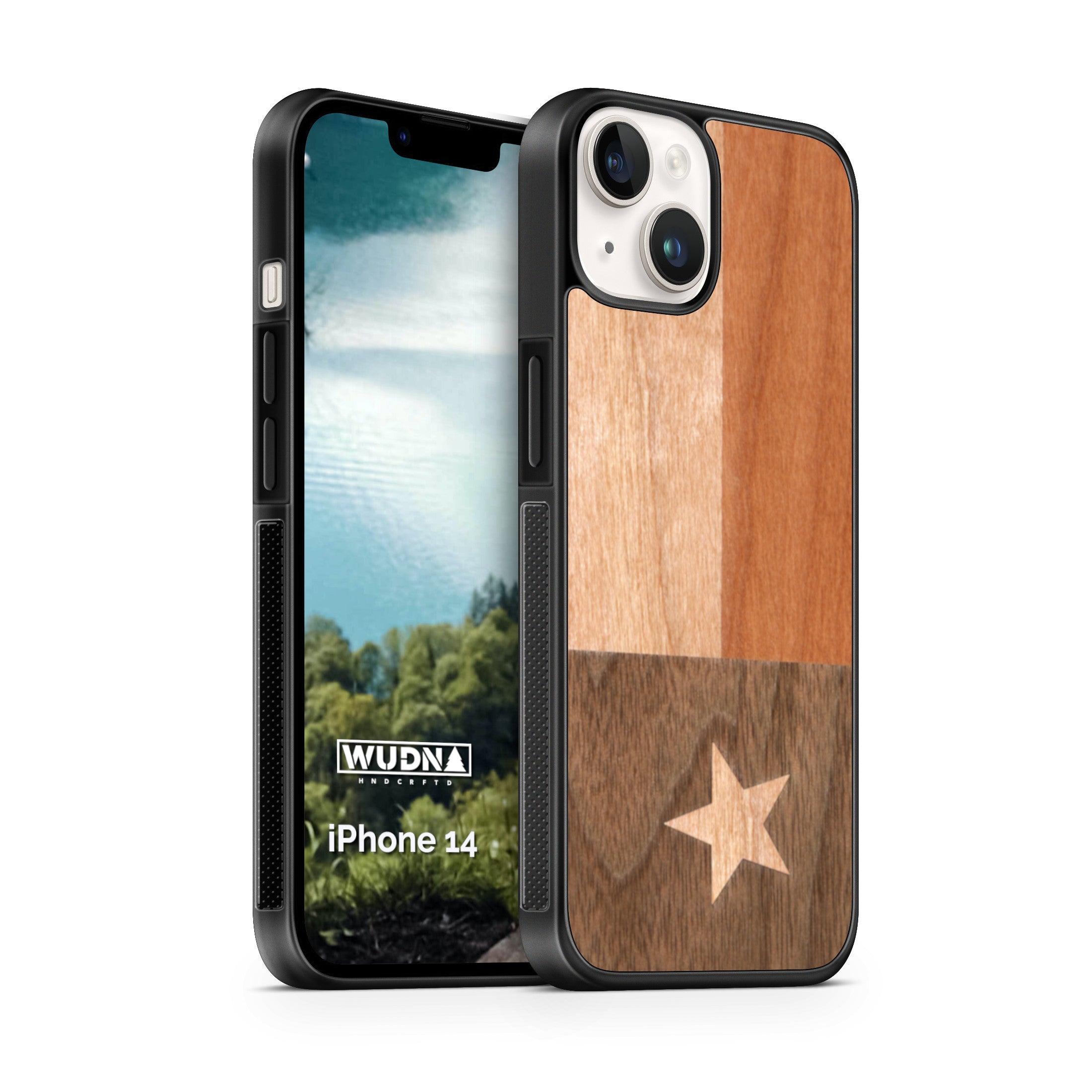 Slim Wooden iPhone Case (Texas State Flag)