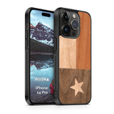 Slim Wooden iPhone Case (Texas State Flag)