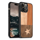 Slim Wooden iPhone Case (Texas State Flag)