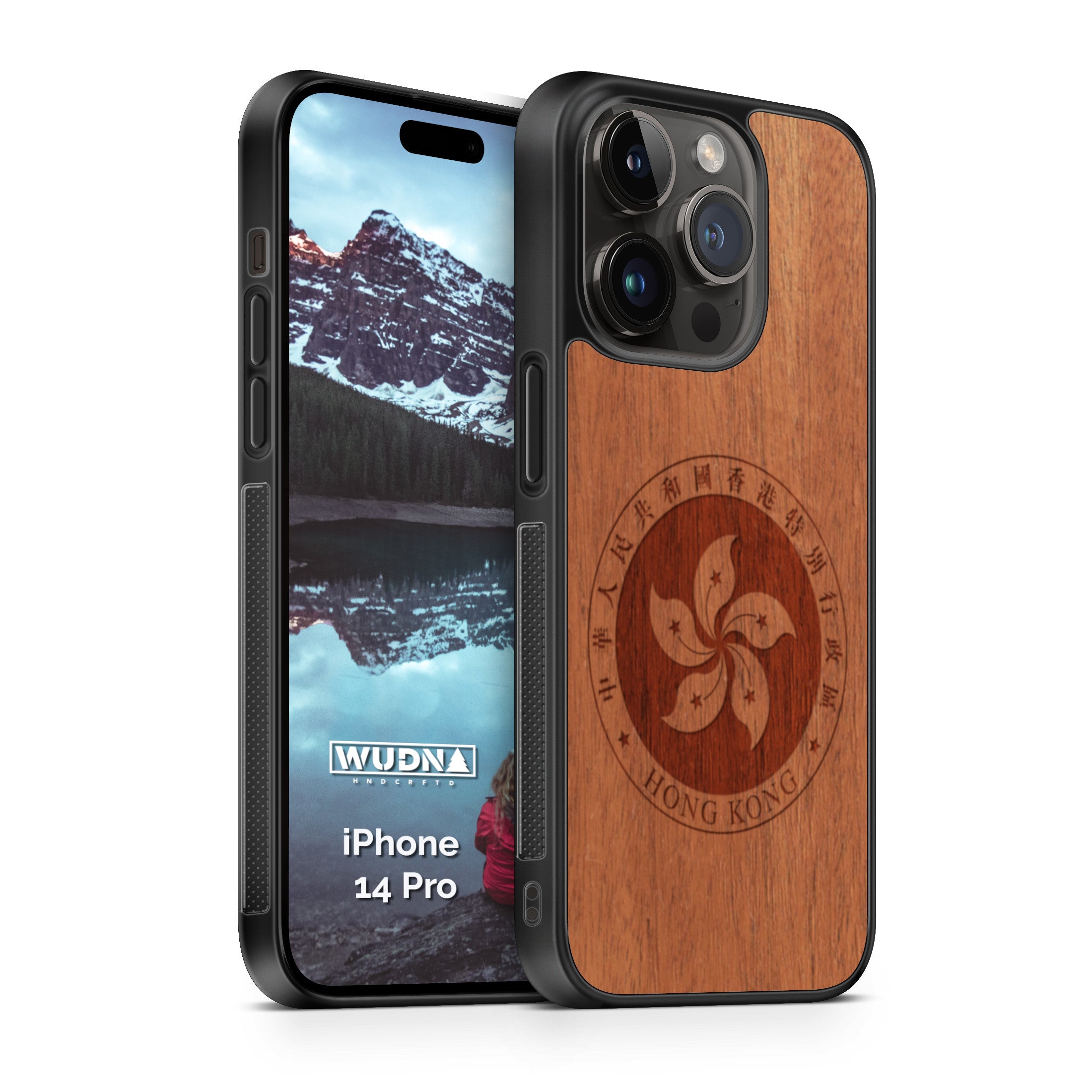 Slim Wooden iPhone Case (Hong Kong in Mahogany)