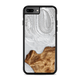 Slim Resin & Wood iPhone Case (Coastline Collection - Arctic White)