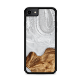 Slim Resin & Wood iPhone Case (Coastline Collection - Arctic White)